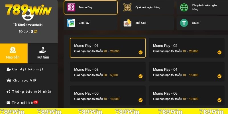 Hướng dẫn nạp tiền 789Win – Khởi nguồn mọi cuộc vui 1 Tổng hợp các cách thức nạp tiền 789Win